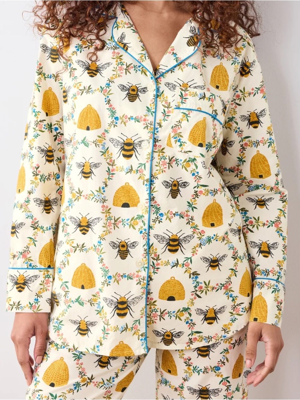 Print Fresh Sweet Bee Pajama Set